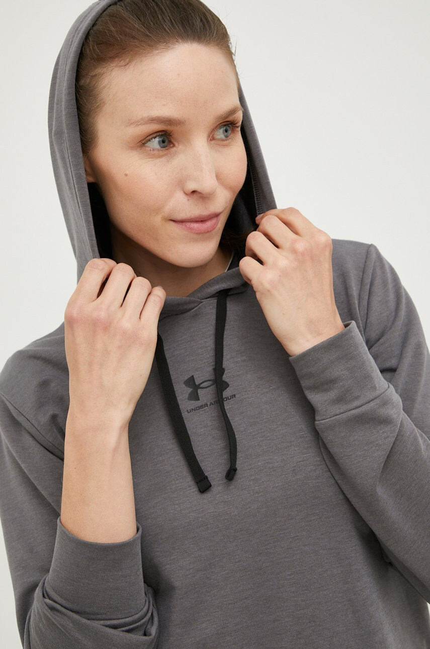 Under Armour Суичър 1369855 в сиво с принт - Pepit.bg