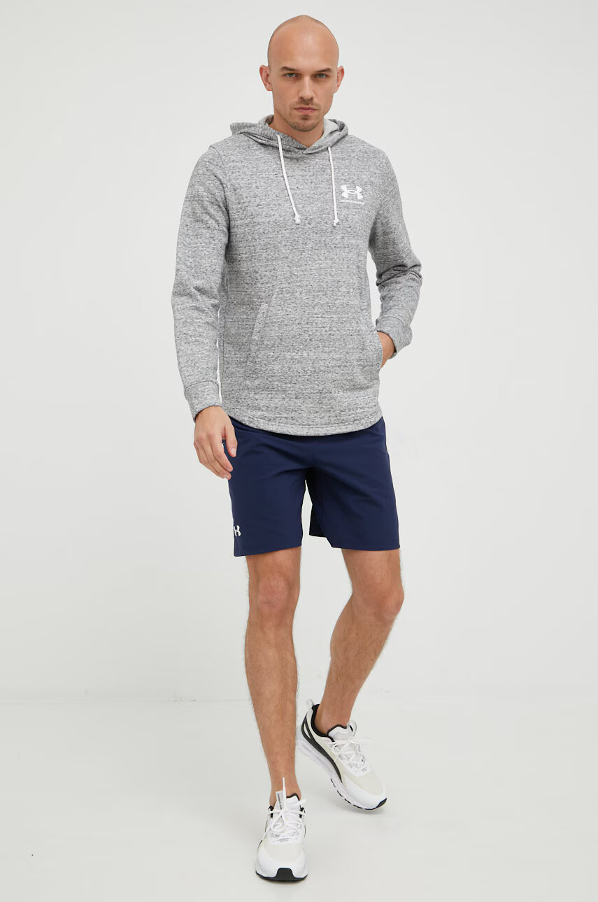 Under Armour Суичър 1370401 в сиво с принт - Pepit.bg