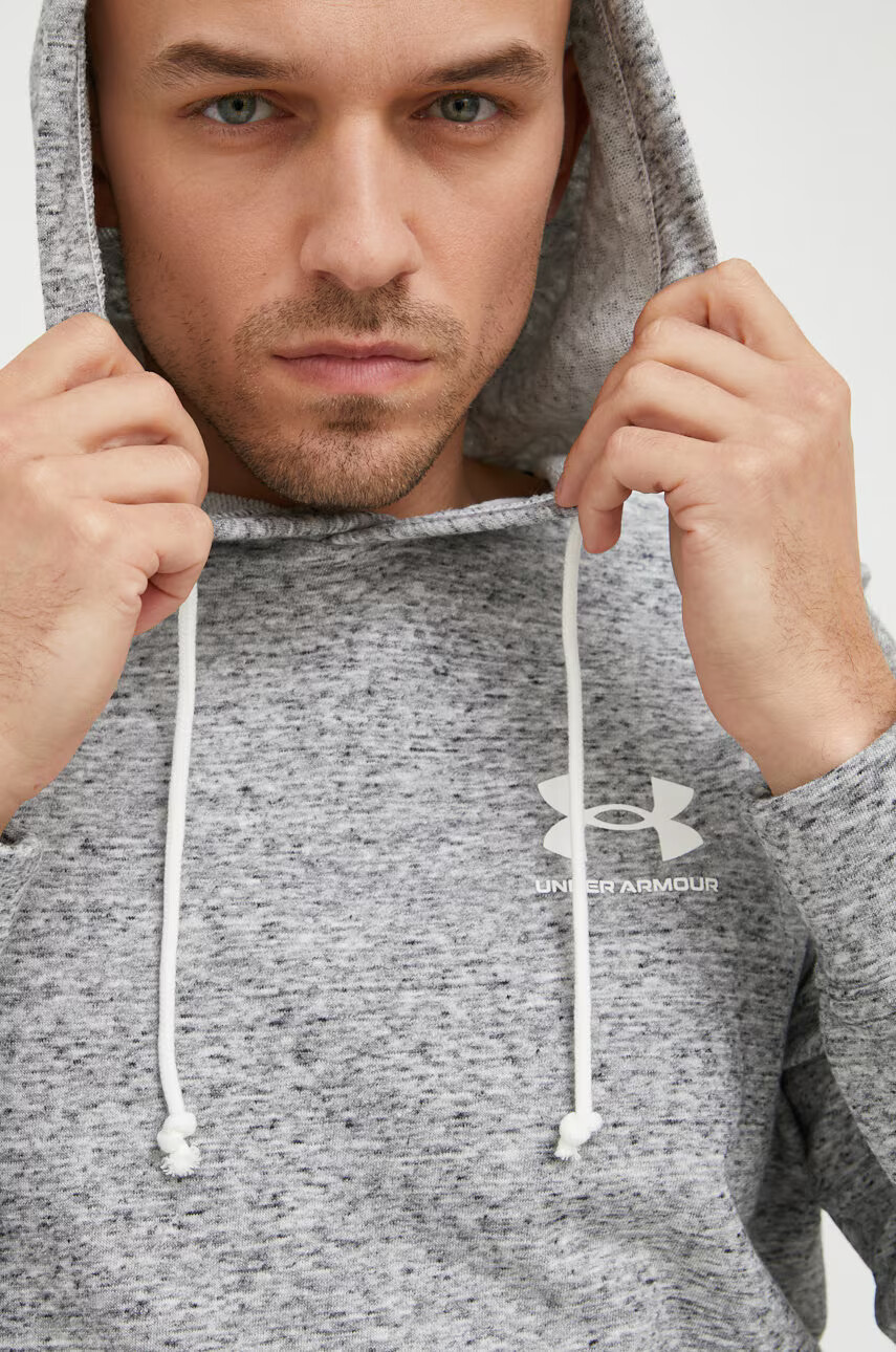Under Armour Суичър 1370401 в сиво с принт - Pepit.bg