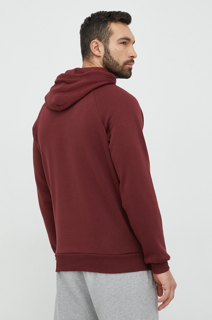 Under Armour Суичър в бордо с качулка с принт - Pepit.bg