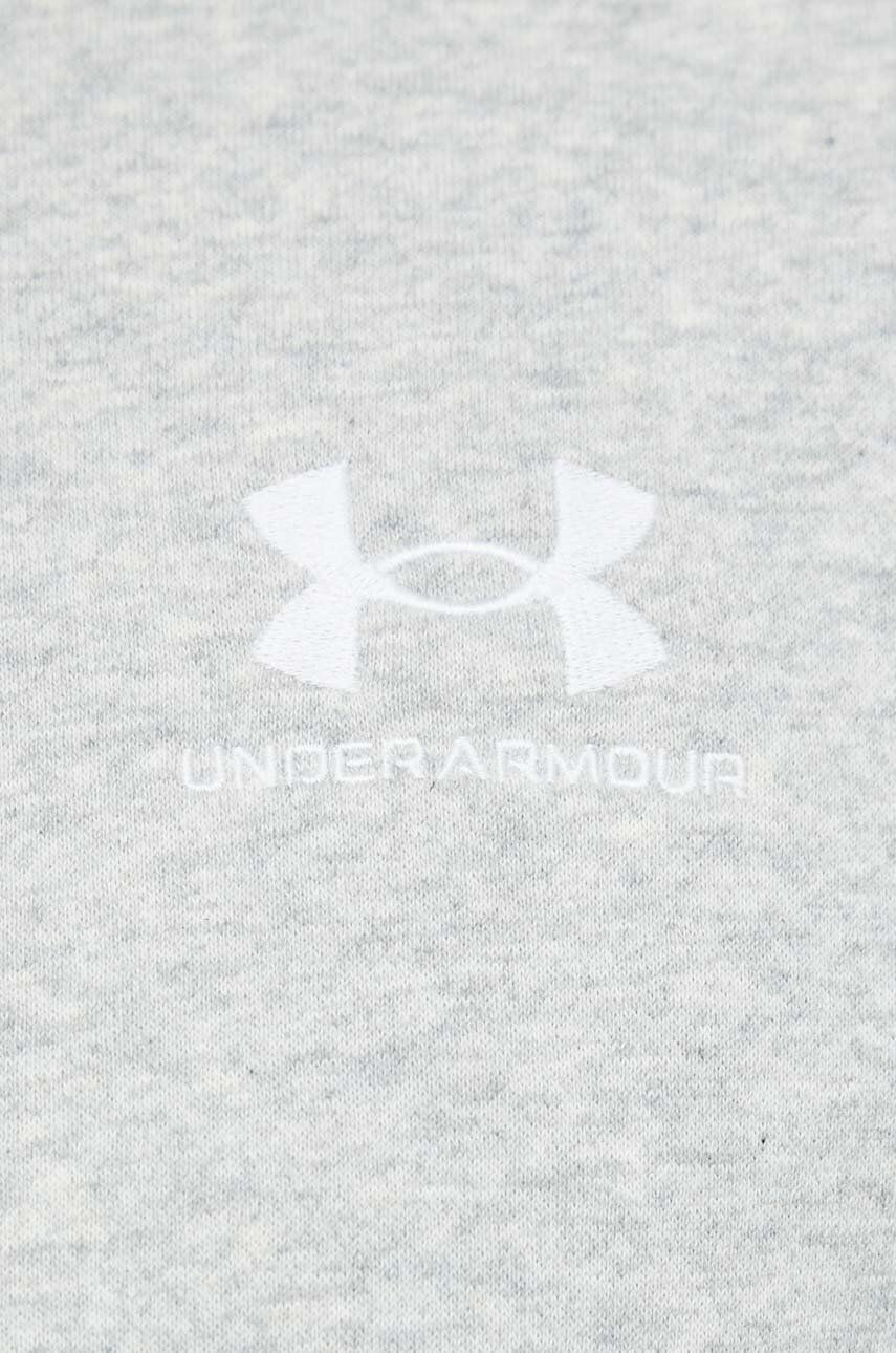 Under Armour Суичър в сиво с качулка с апликация - Pepit.bg