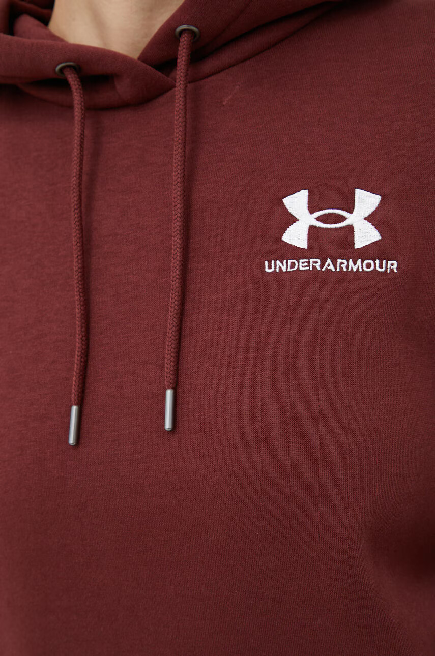 Under Armour Суичър в бордо с изчистен дизайн - Pepit.bg