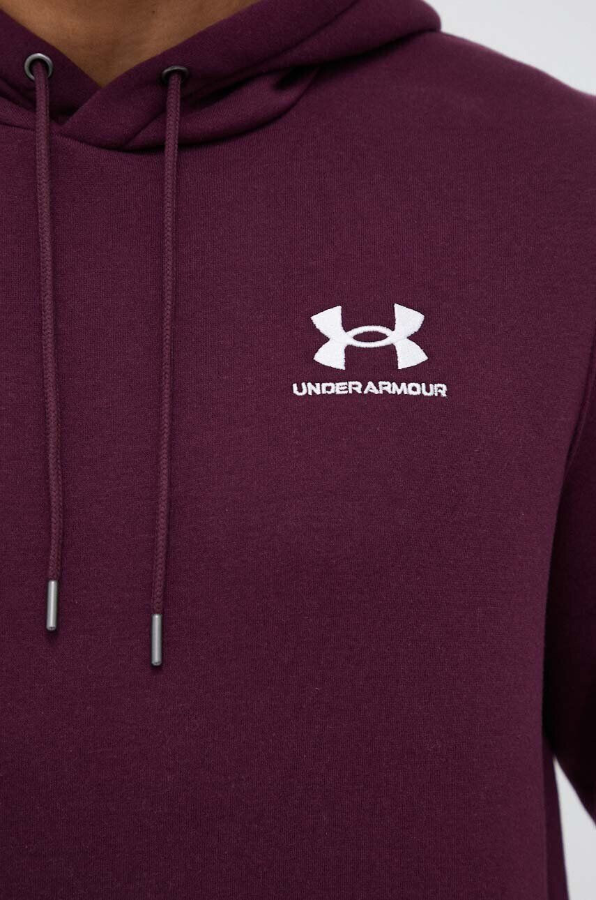 Under Armour Суичър в оранжево с качулка с принт - Pepit.bg