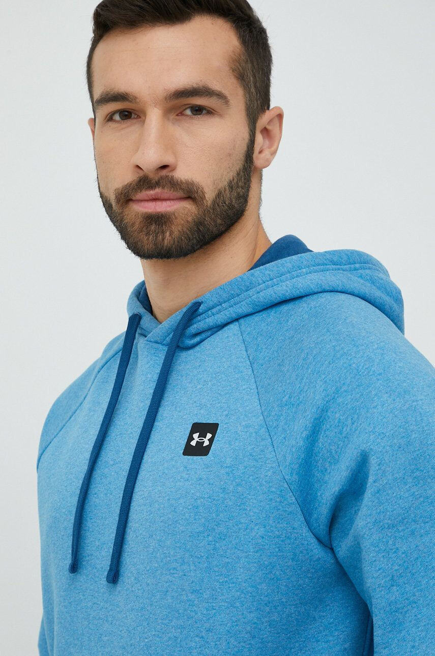 Under Armour Суичър в зелено с качулка с изчистен дизайн - Pepit.bg