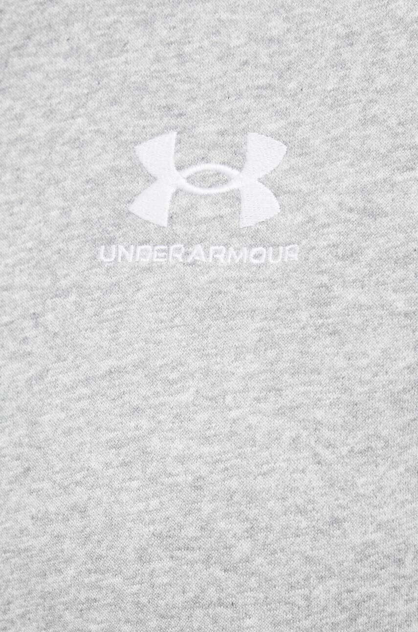 Under Armour Суичър в сиво с качулка с изчистен дизайн - Pepit.bg