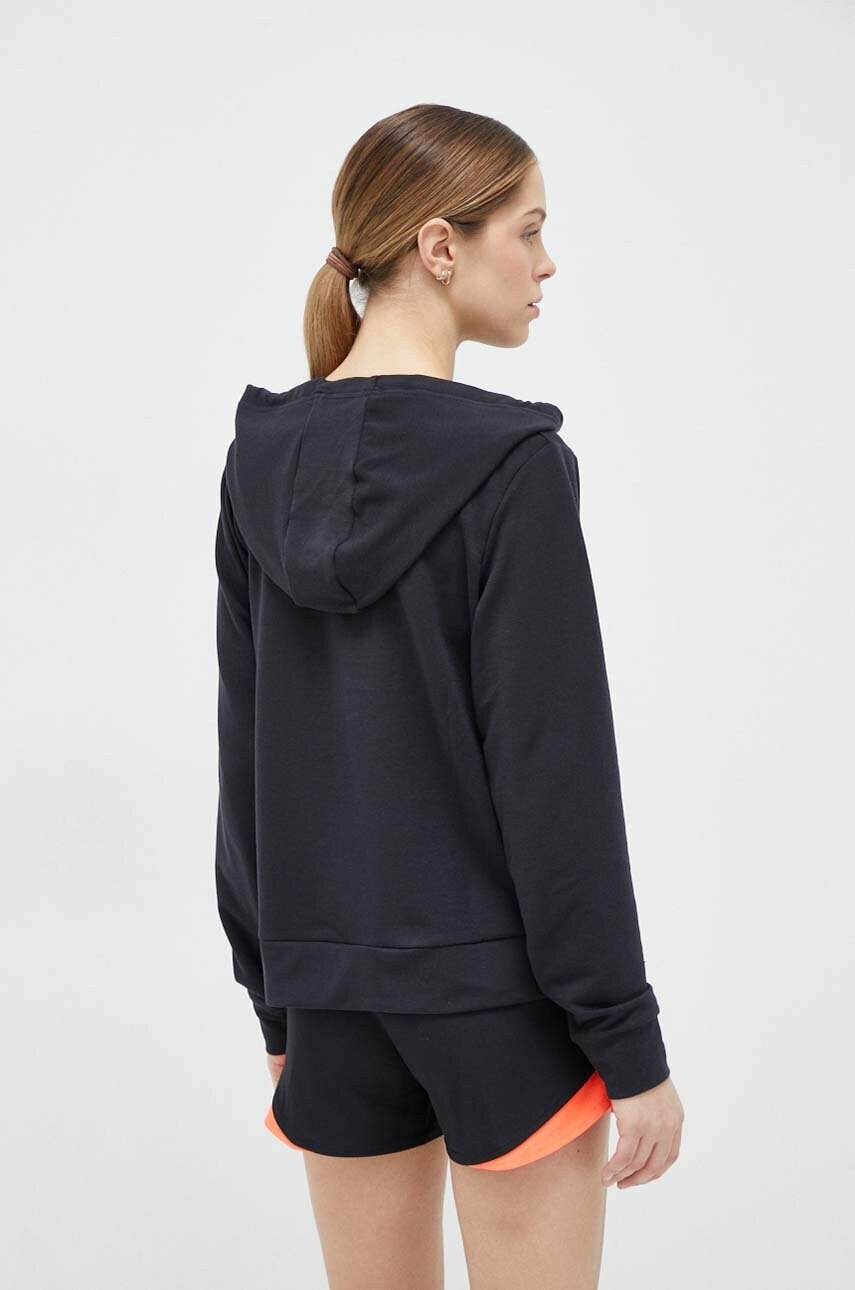 Under Armour Суичър в черно с качулка с принт - Pepit.bg