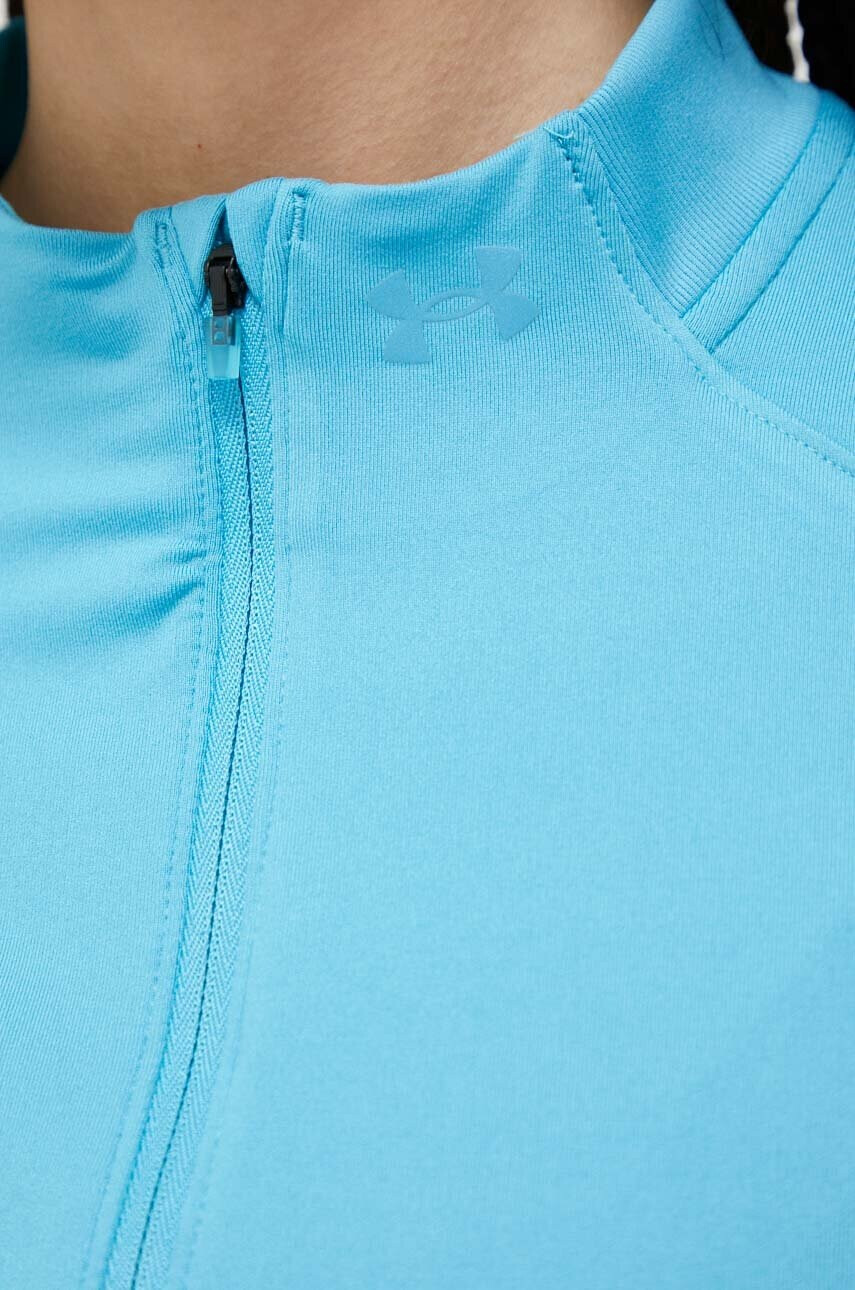 Under Armour Суичър за джогинг Qualifier Run 2.0 в тюркоазено с изчистен дизайн - Pepit.bg