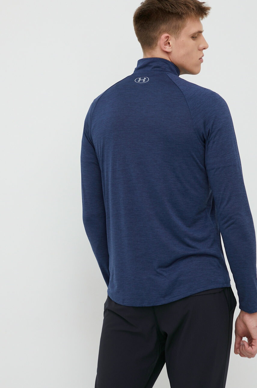 Under Armour Суичър за трениране Tech 2.0 в тъмносин меланж - Pepit.bg
