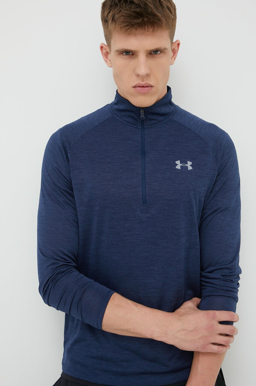 Under Armour Суичър за трениране Tech 2.0 в тъмносин меланж - Pepit.bg