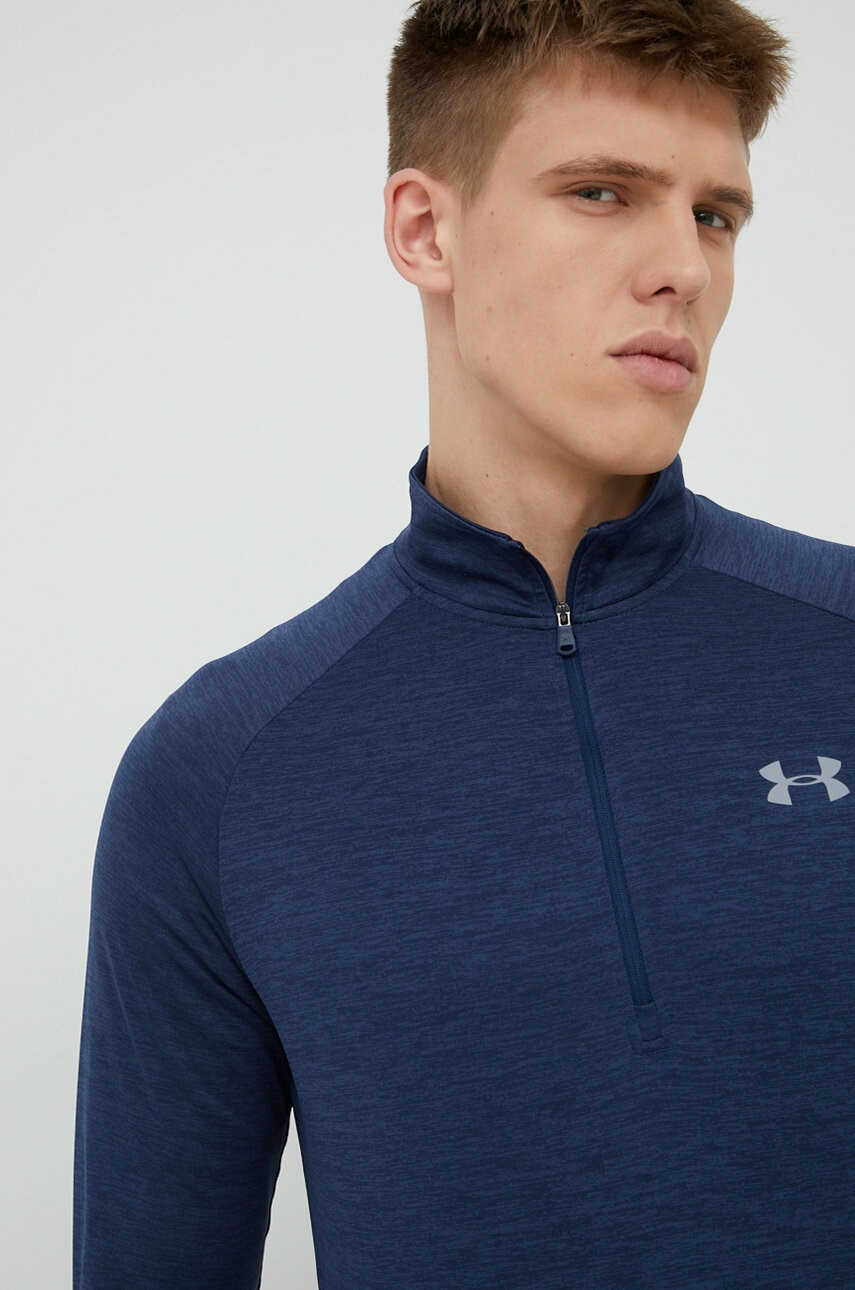 Under Armour Суичър за трениране Tech 2.0 в тъмносин меланж - Pepit.bg