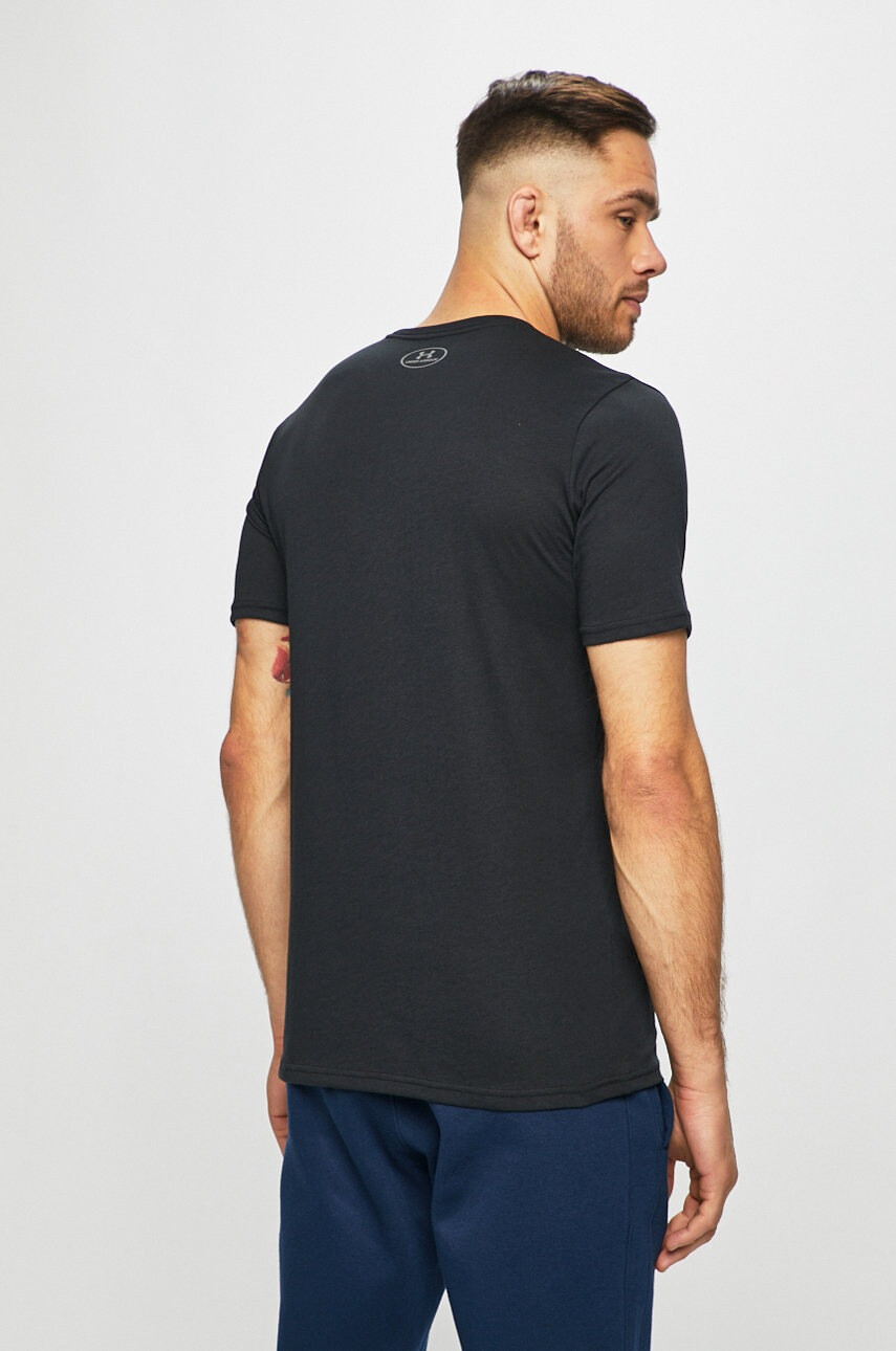 Under Armour Тениска 1329590 в черно с принт - Pepit.bg