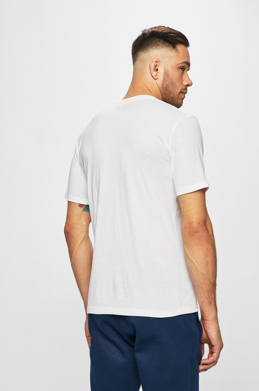 Under Armour Тениска 1329590 в бяло с принт - Pepit.bg