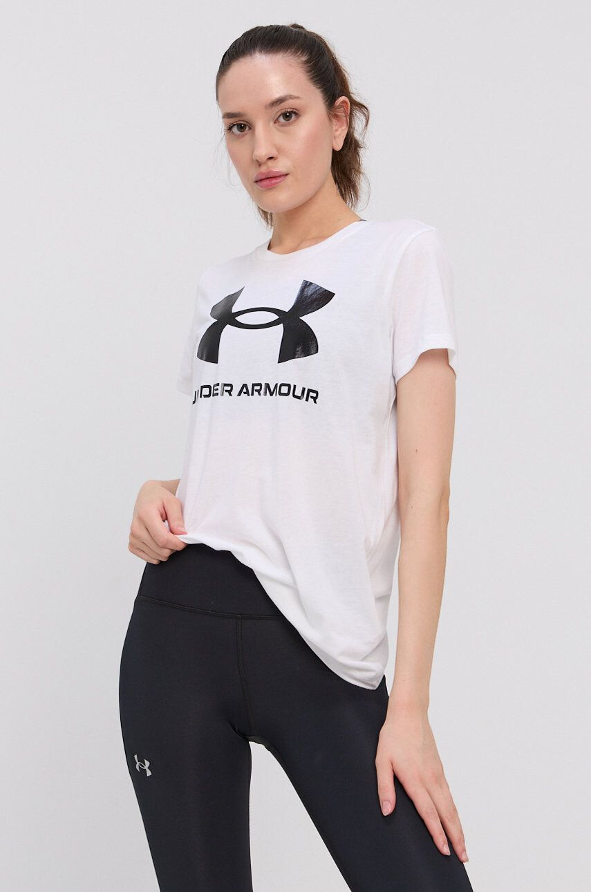 Under Armour Тениска в бяло - Pepit.bg