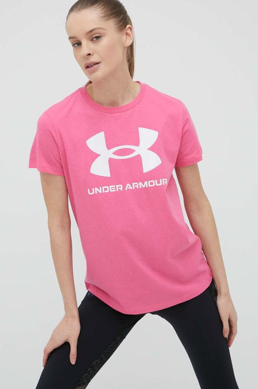 Under Armour Тениска 1356305.634 в розово - Pepit.bg