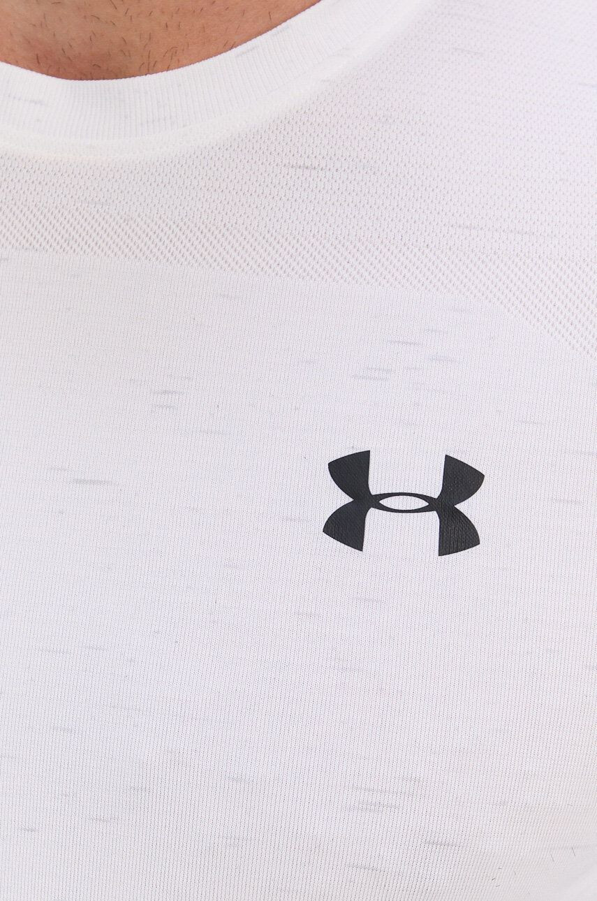 Under Armour Тениска 1361131 мъжка в бяло с принт - Pepit.bg