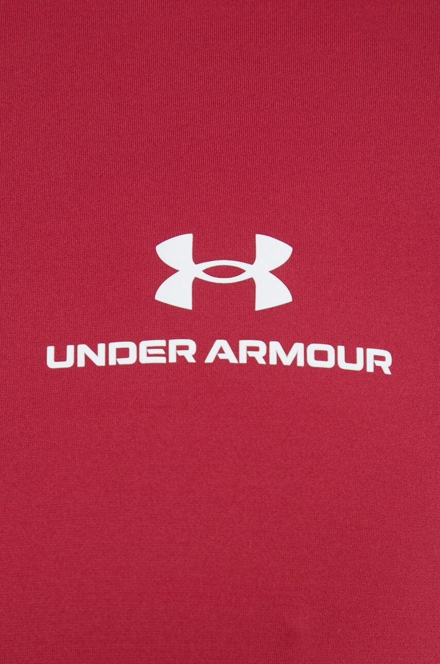 Under Armour Тениска за трениране Rush Energy в бордо с изчистен дизайн - Pepit.bg