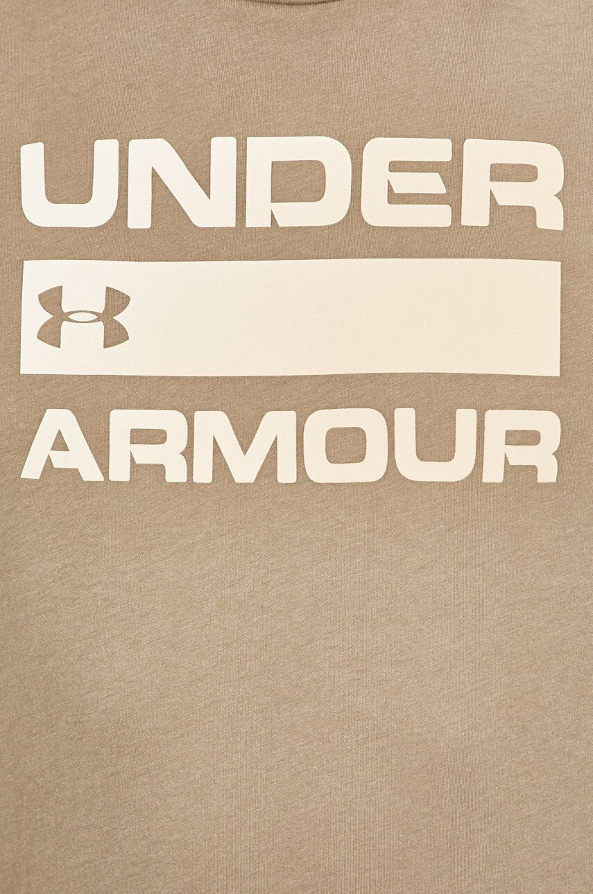 Under Armour Тениска в зелено с принт - Pepit.bg