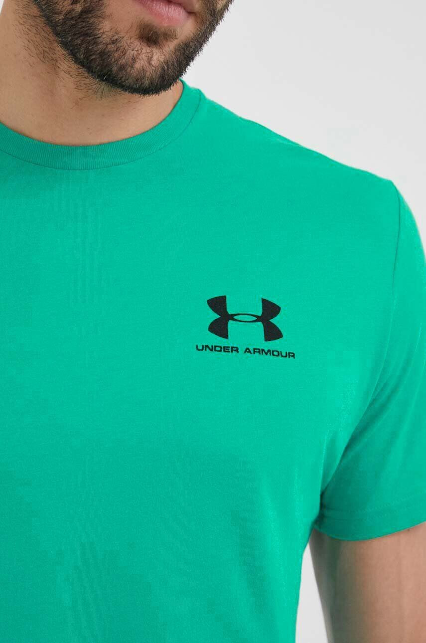 Under Armour Тениска в зелено с изчистен дизайн - Pepit.bg