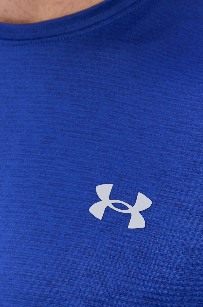 Under Armour Тениска 1361426 мъжка в тъмносиньо с изчистен дизайн - Pepit.bg