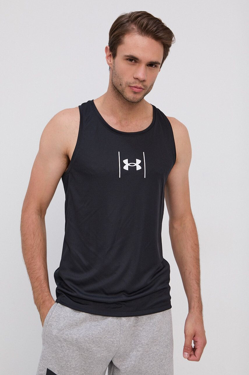 Under Armour Тениска мъжка в черно - Pepit.bg