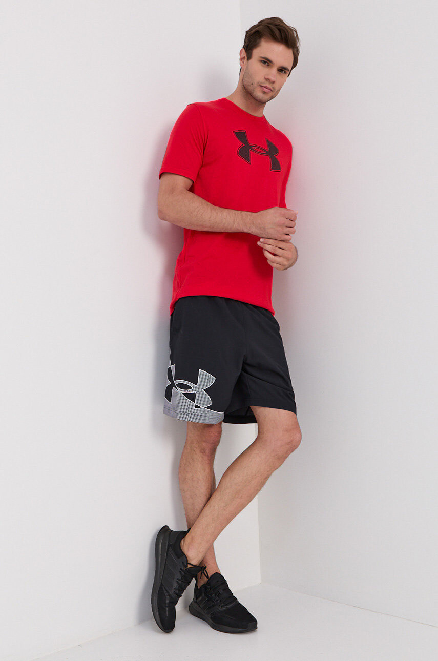 Under Armour Тениска 1329583 мъжка в червено с принт - Pepit.bg