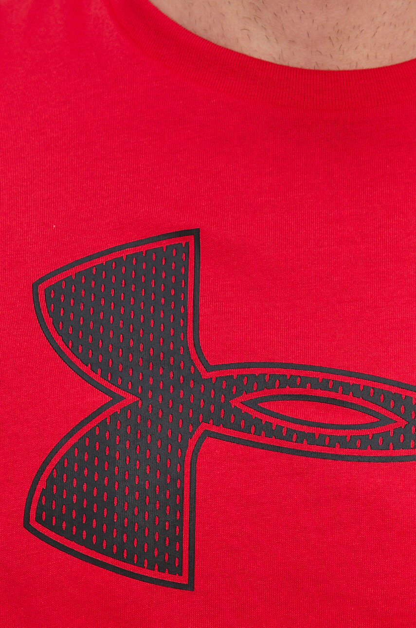 Under Armour Тениска 1329583 мъжка в червено с принт - Pepit.bg