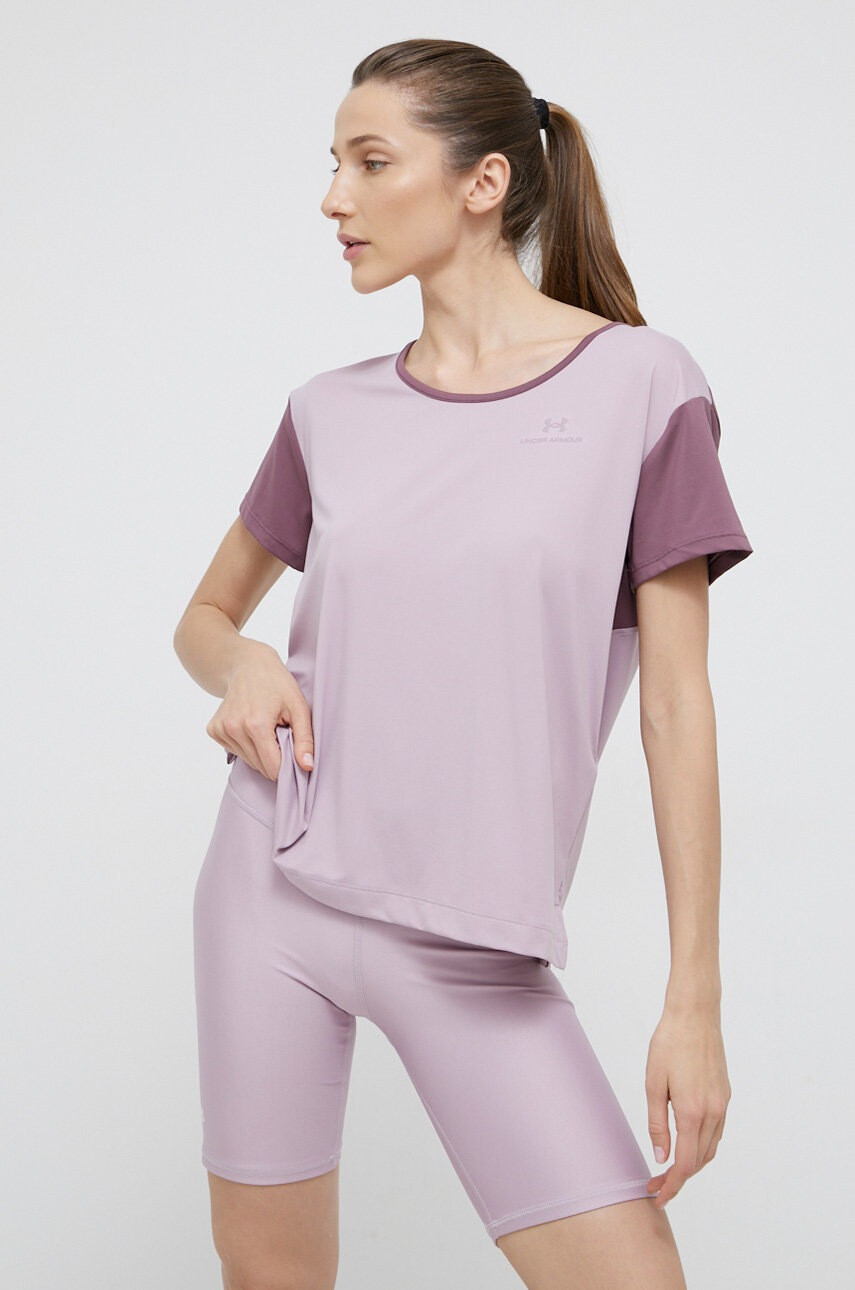 Under Armour Тениска 1365735 дамска в лилаво - Pepit.bg