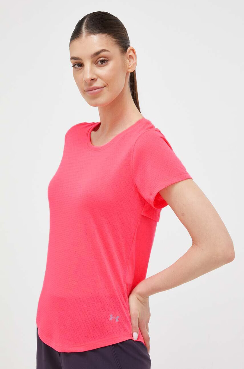 Under Armour Тениска за бягане в розово - Pepit.bg