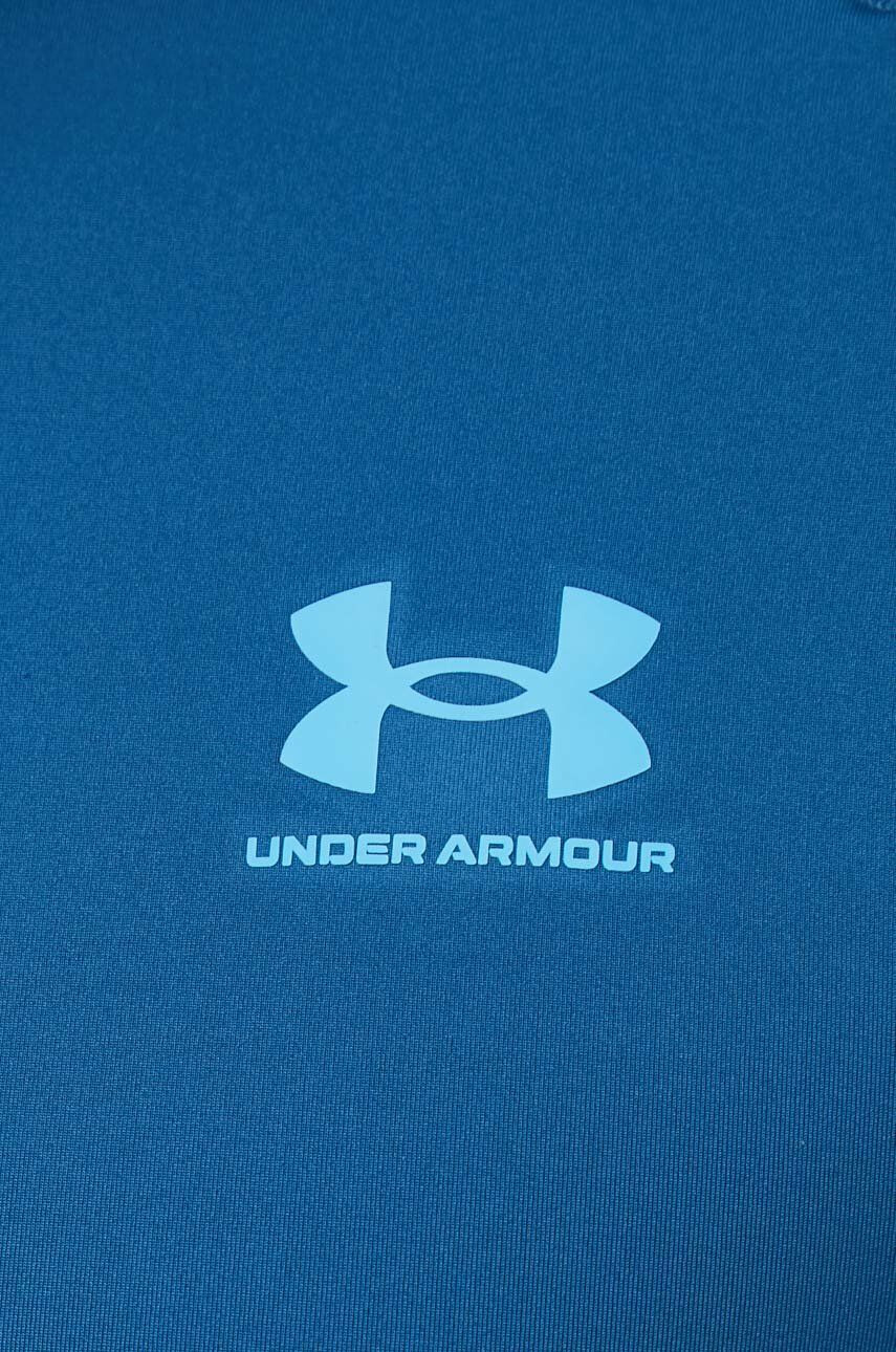 Under Armour Тениска за трениране в тъмносиньо с изчистен дизайн - Pepit.bg