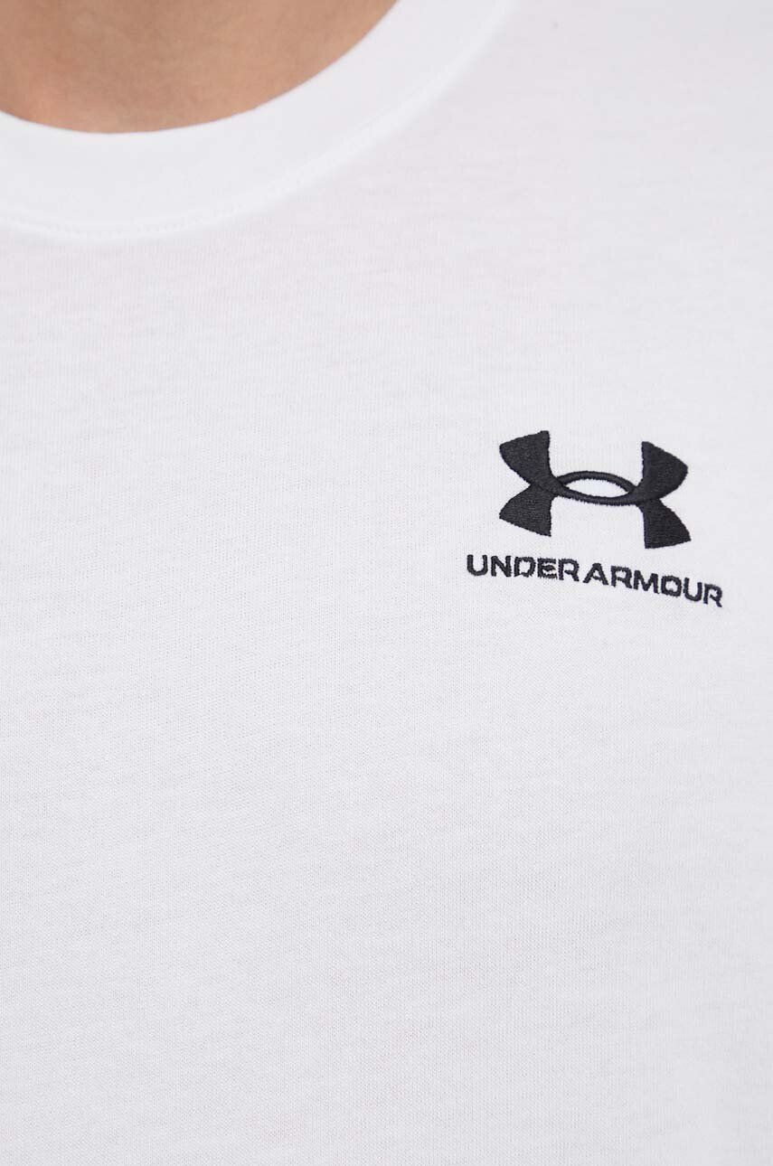 Under Armour Тениска за трениране Logo Embroidered в бяло с изчистен дизайн - Pepit.bg