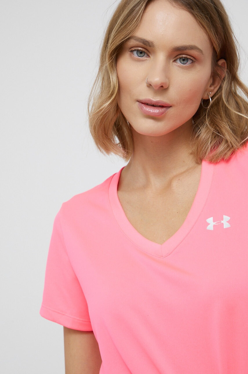 Under Armour Тениска за трениране Tech в розово - Pepit.bg