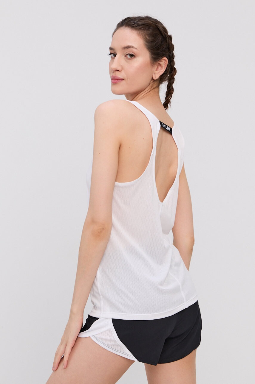 Under Armour Топ 1361394 дамски в бяло - Pepit.bg