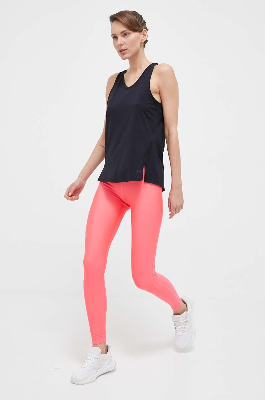 Under Armour Топ за бягане Iso-Chill Laser в черно - Pepit.bg