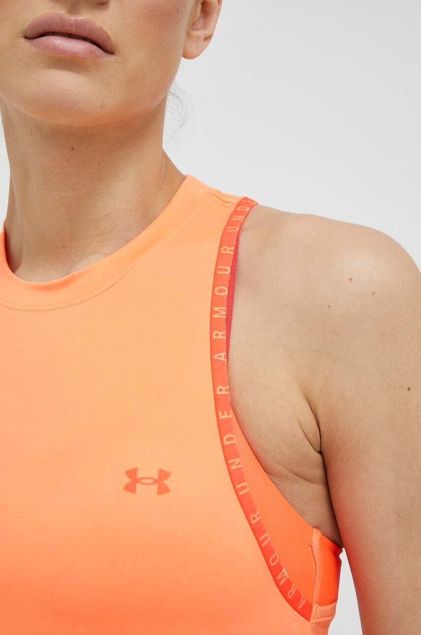 Under Armour Топ за трениране Knockout 2.0 в оранжево - Pepit.bg