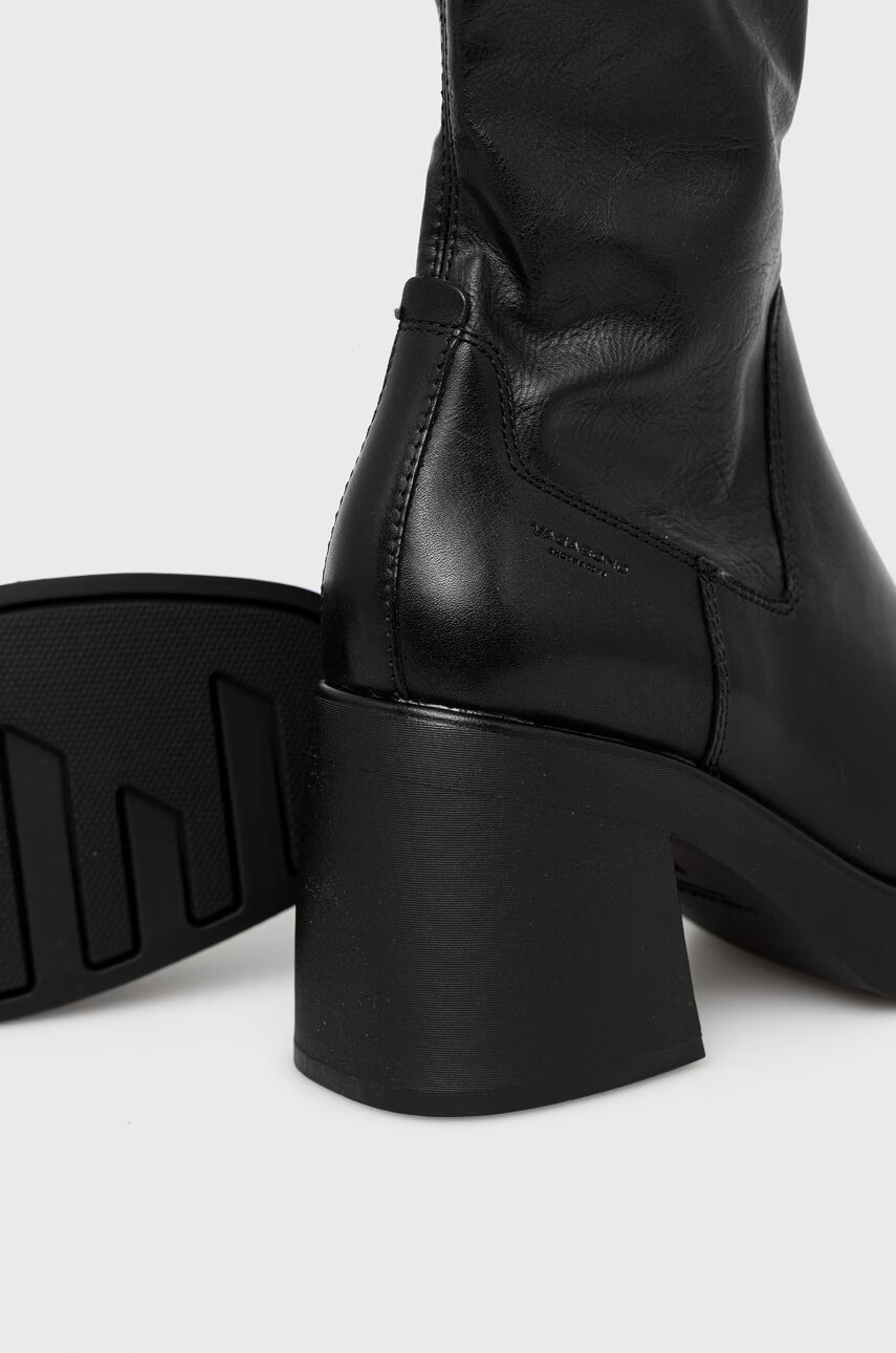 Vagabond Shoemakers Боти Brooke дамски в черно с висок ток - Pepit.bg