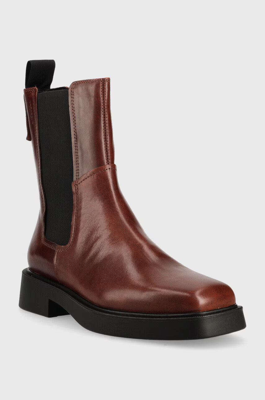 Vagabond Shoemakers Боти челси Jillian в кафяво с равна подметка - Pepit.bg