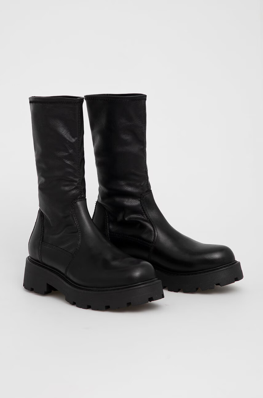 Vagabond Shoemakers Боти Cosmo 2.0 дамски в черно с платформа - Pepit.bg