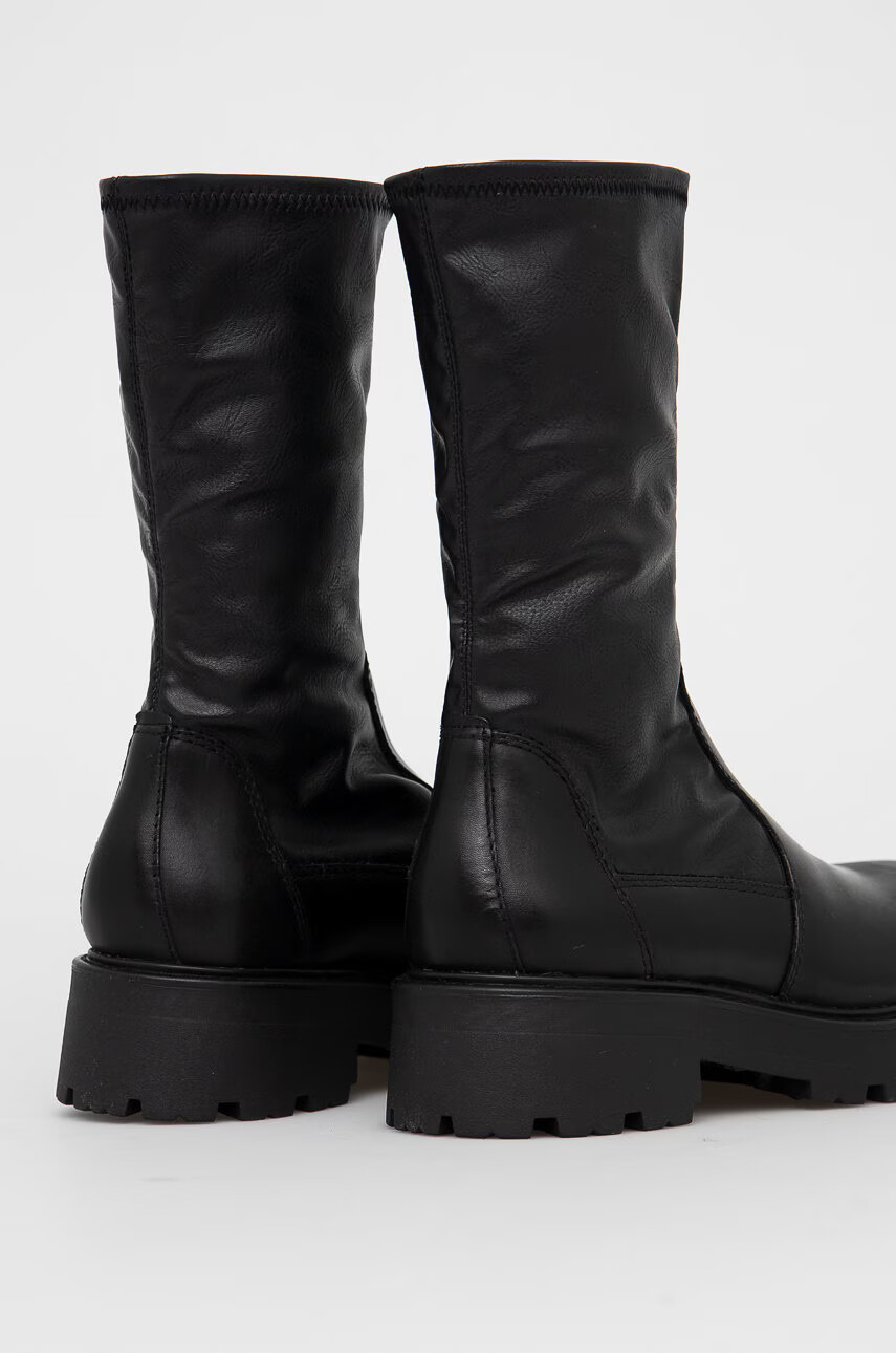 Vagabond Shoemakers Боти Cosmo 2.0 дамски в черно с платформа - Pepit.bg