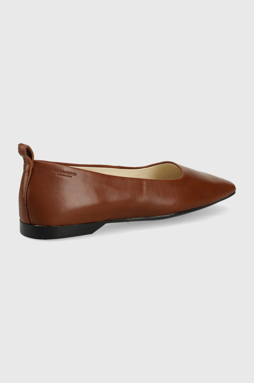 Vagabond Shoemakers Кожени балеринки Delia в кафяво - Pepit.bg