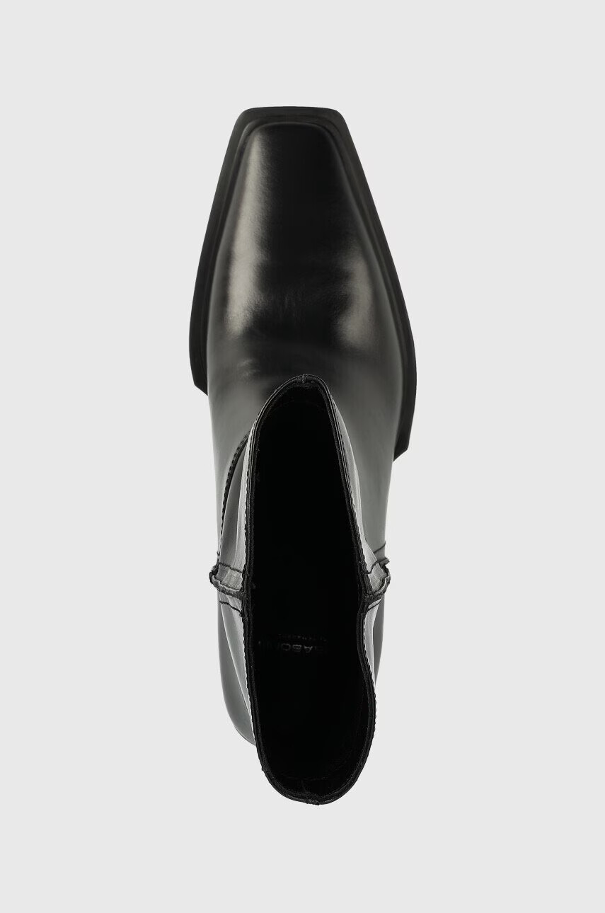 Vagabond Shoemakers Кожени боти Alina в черно с висок ток - Pepit.bg