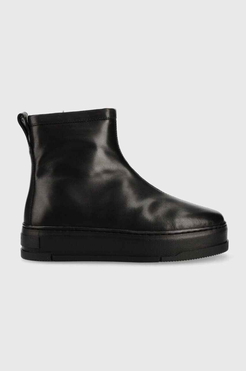 Vagabond Shoemakers Кожени боти Judy в черно с платформа с изолация - Pepit.bg