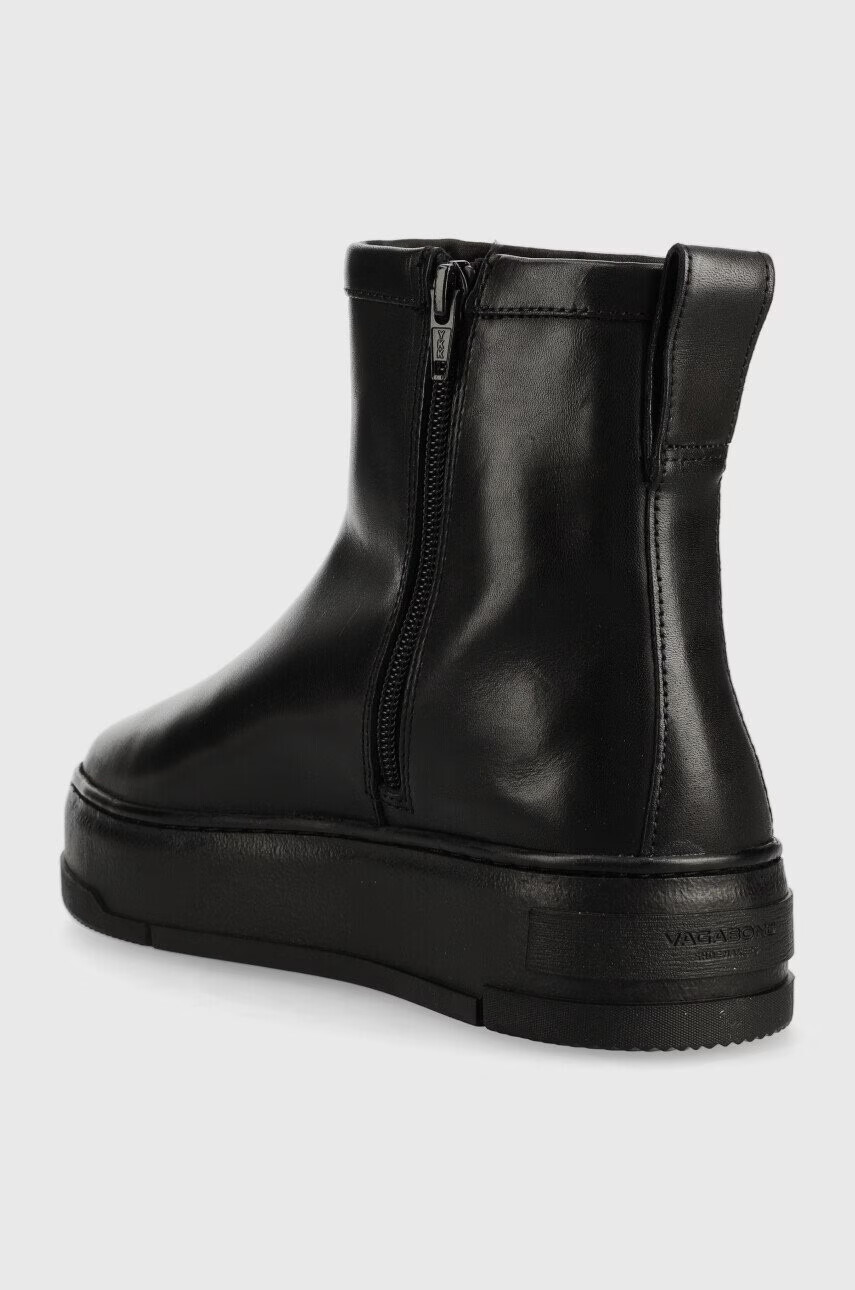 Vagabond Shoemakers Кожени боти Judy в черно с платформа с изолация - Pepit.bg