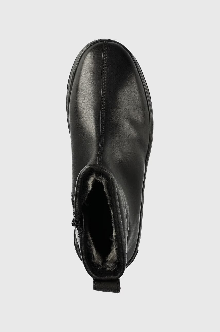 Vagabond Shoemakers Кожени боти Judy в черно с платформа с изолация - Pepit.bg