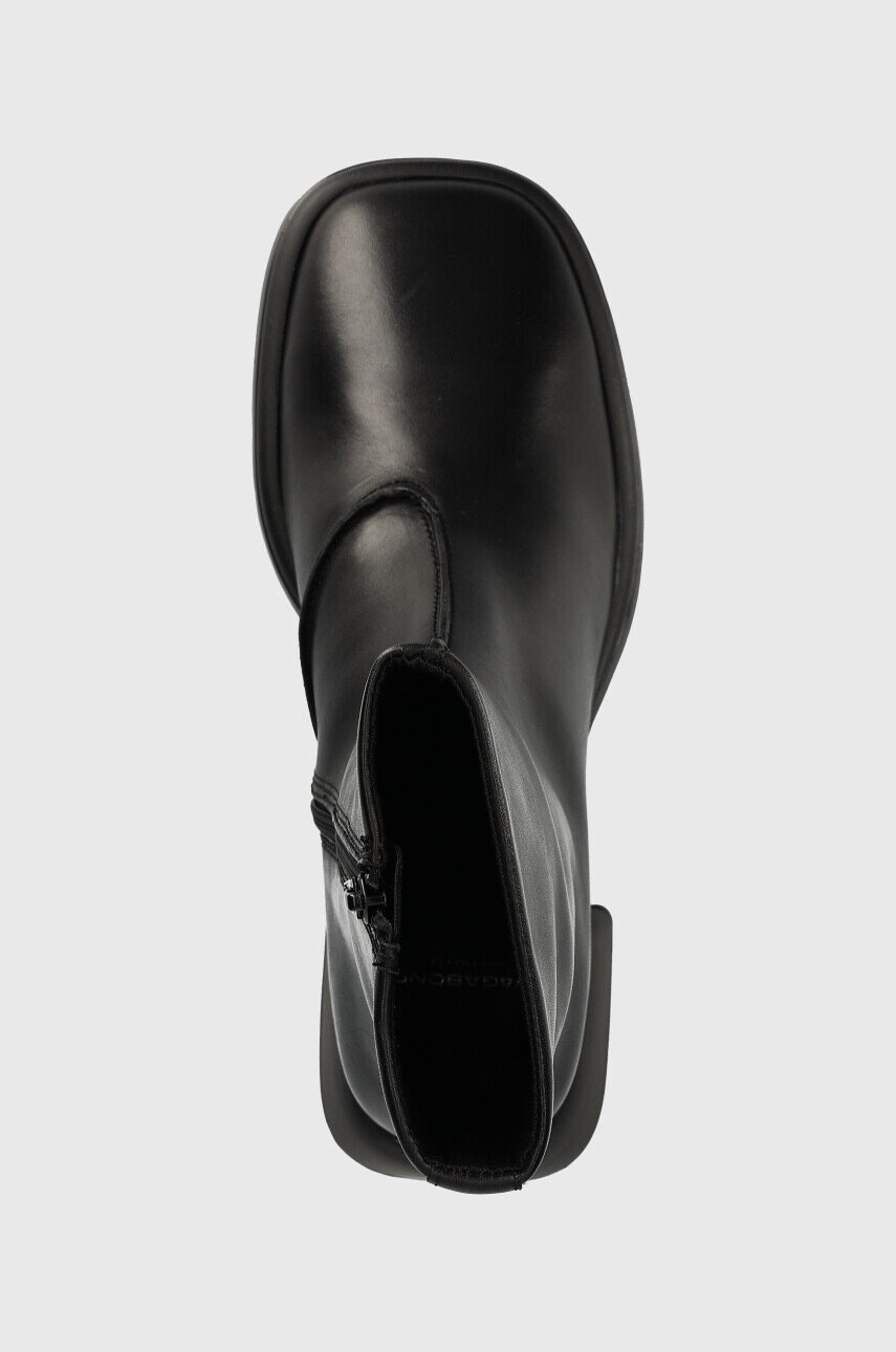 Vagabond Shoemakers Кожени боти Ansie в черно с висок ток - Pepit.bg