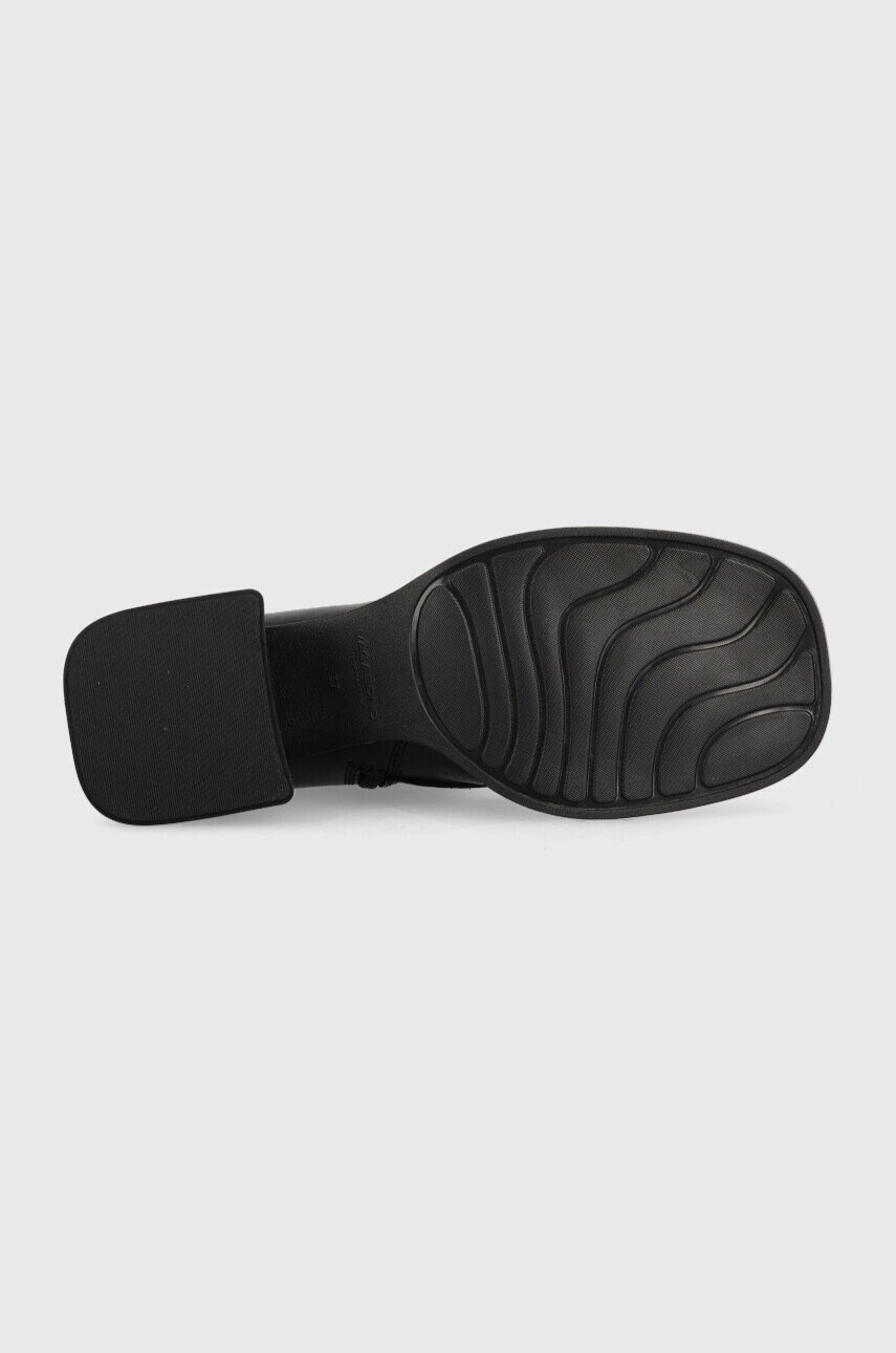 Vagabond Shoemakers Кожени боти Ansie в черно с висок ток - Pepit.bg