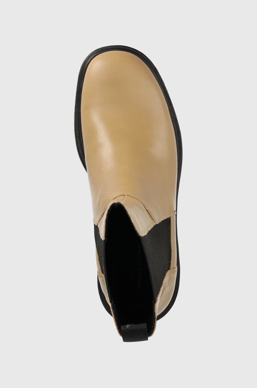 Vagabond Shoemakers Кожени боти челси Tara в бежово с платформа - Pepit.bg