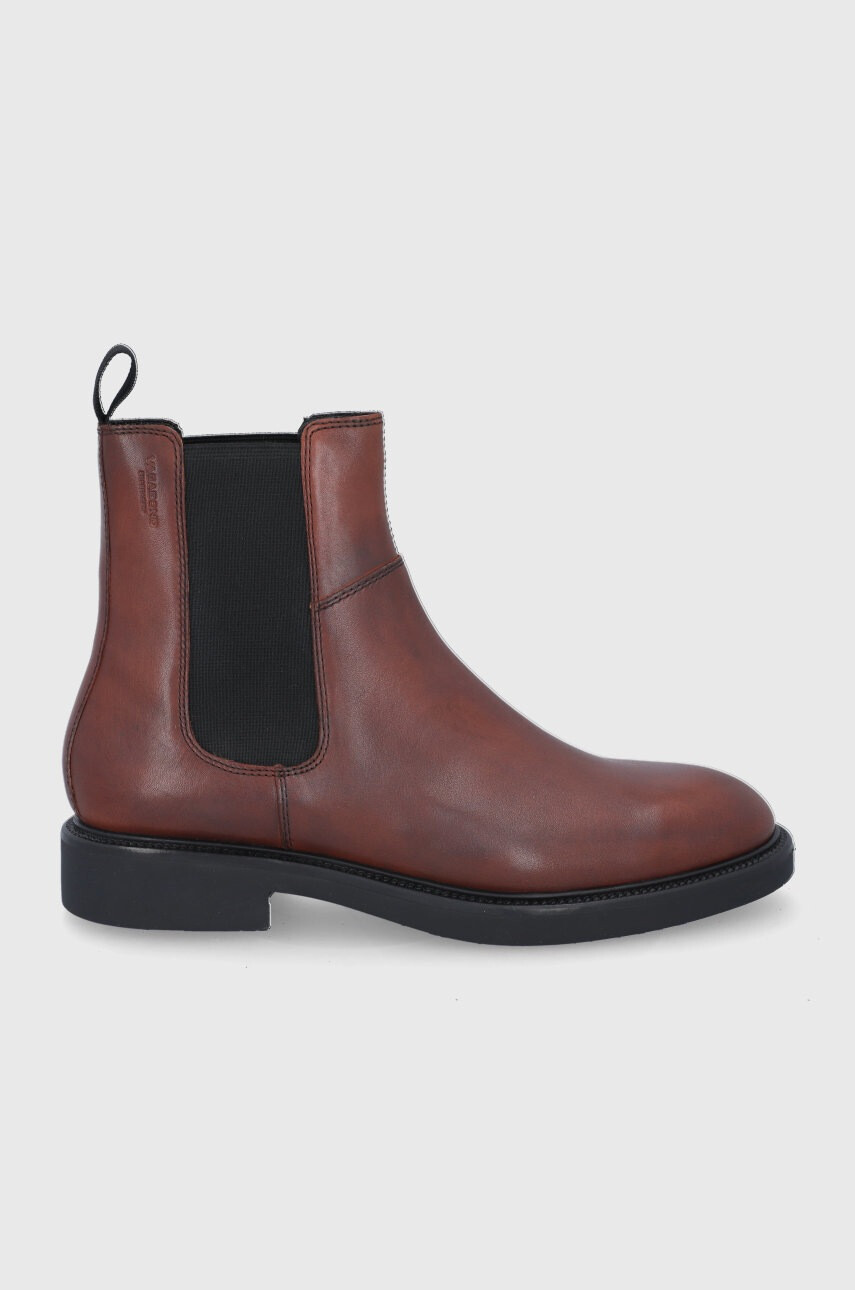 Vagabond Shoemakers Кожени боти челси мъжки в кафяво - Pepit.bg