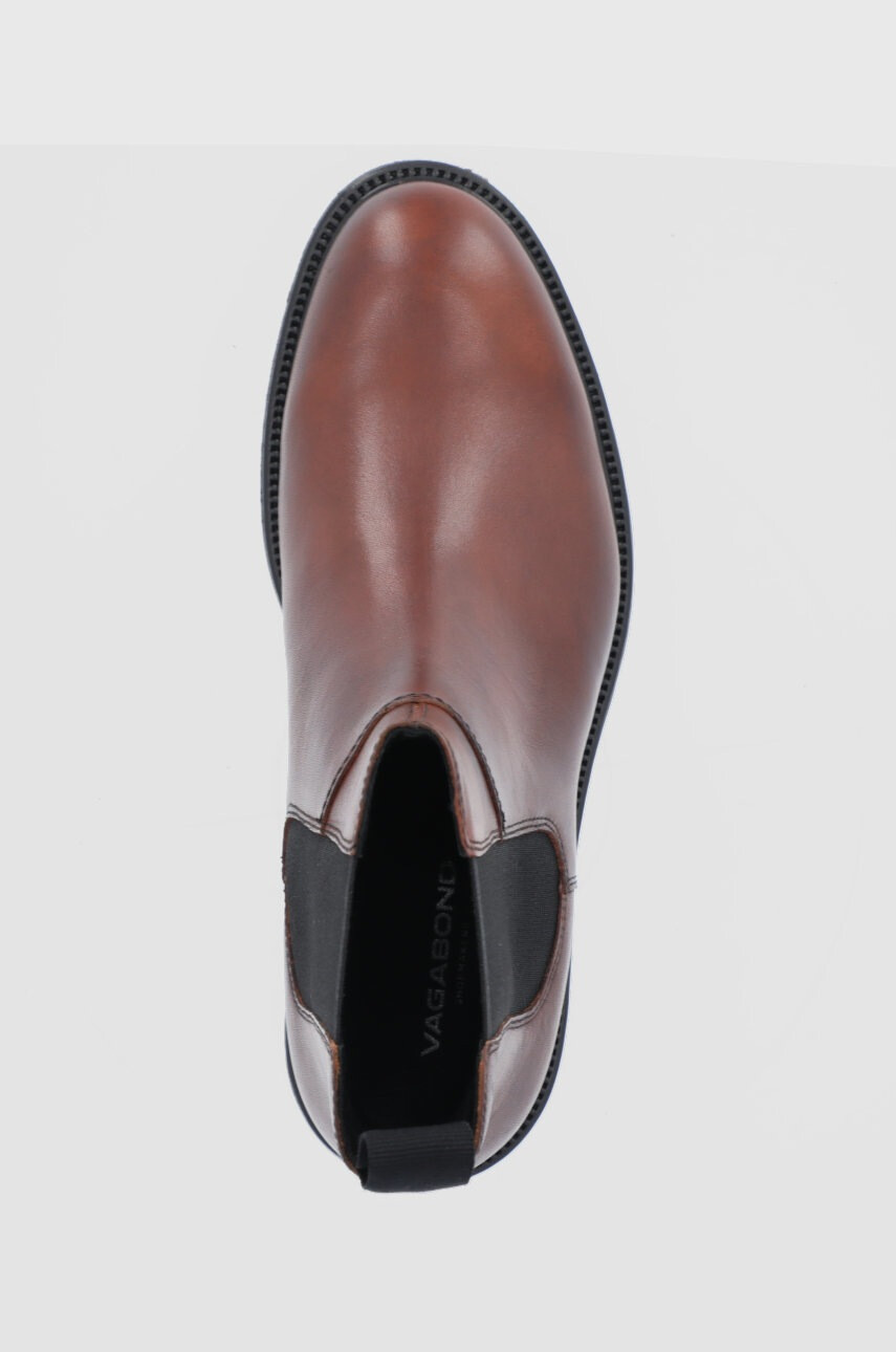 Vagabond Shoemakers Кожени боти челси мъжки в кафяво - Pepit.bg