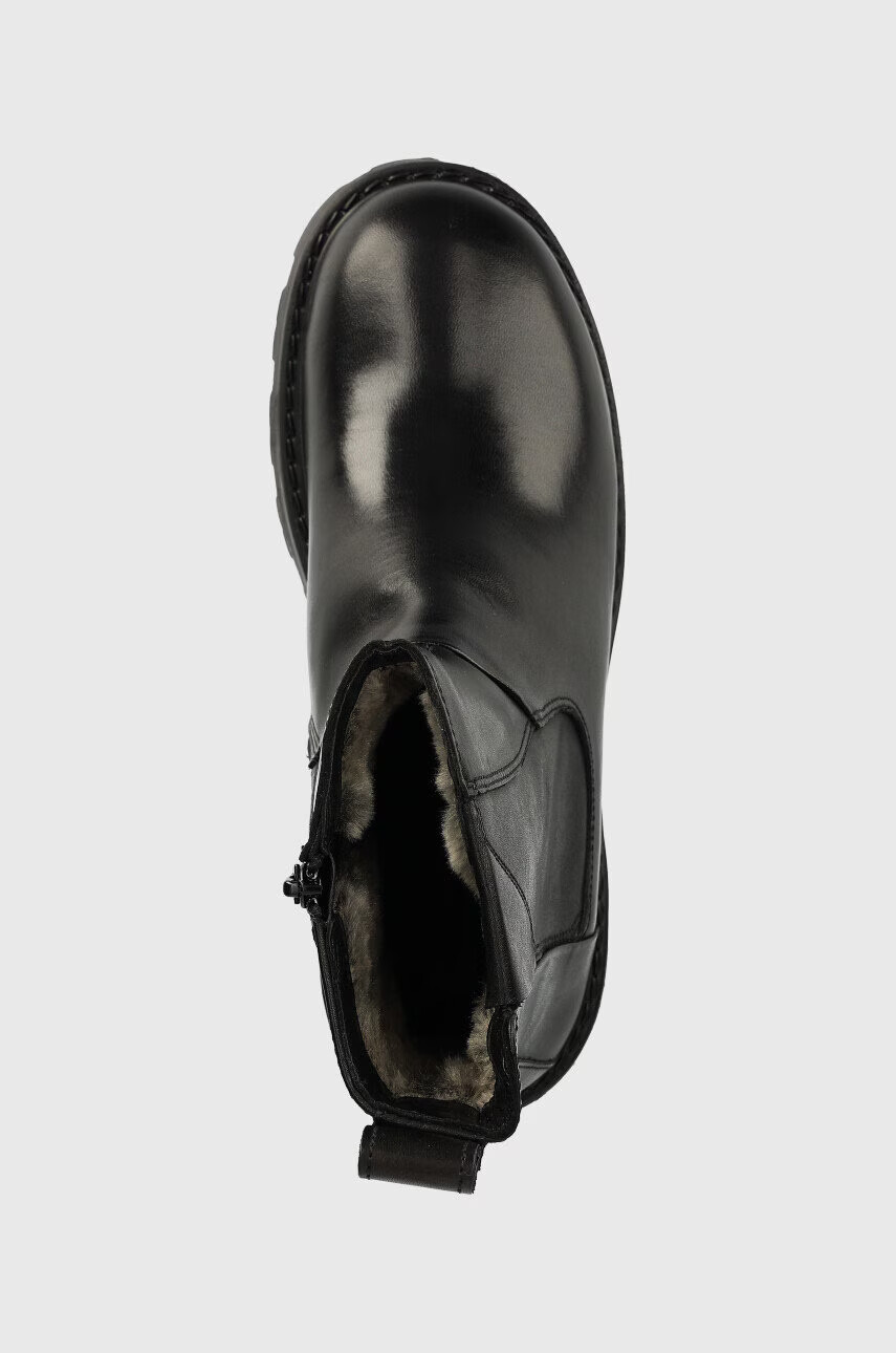 Vagabond Shoemakers Кожени боти челси Cosmo в черно с платформа с изолация - Pepit.bg