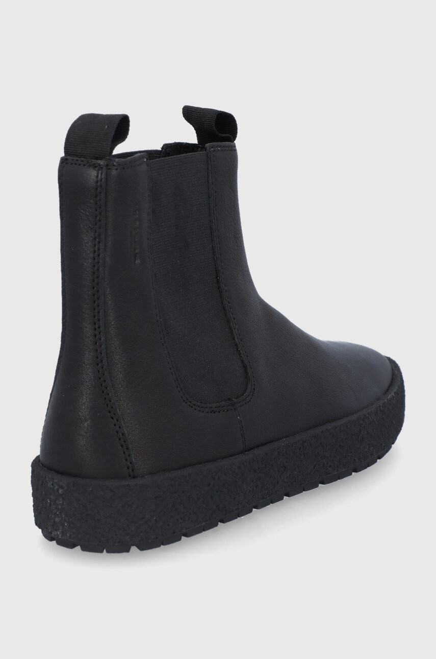 Vagabond Shoemakers Кожени боти челси мъжки в черно - Pepit.bg